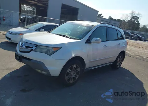 2008 Acura Mdx Technology Package z USA, uszkodzony, nr VIN 2HNYD28678H548302